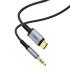 WIWU Wi-C048T Legend Audio Series Type-C to 3.5mm Aux 1.5M Cable - Black